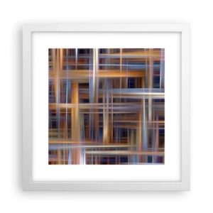 Plakát v bílém rámu - Utkané ze světla - 30x30 cm