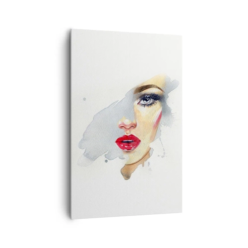 Obraz na plátně - Odraz v kapce vody - 80x120 cm