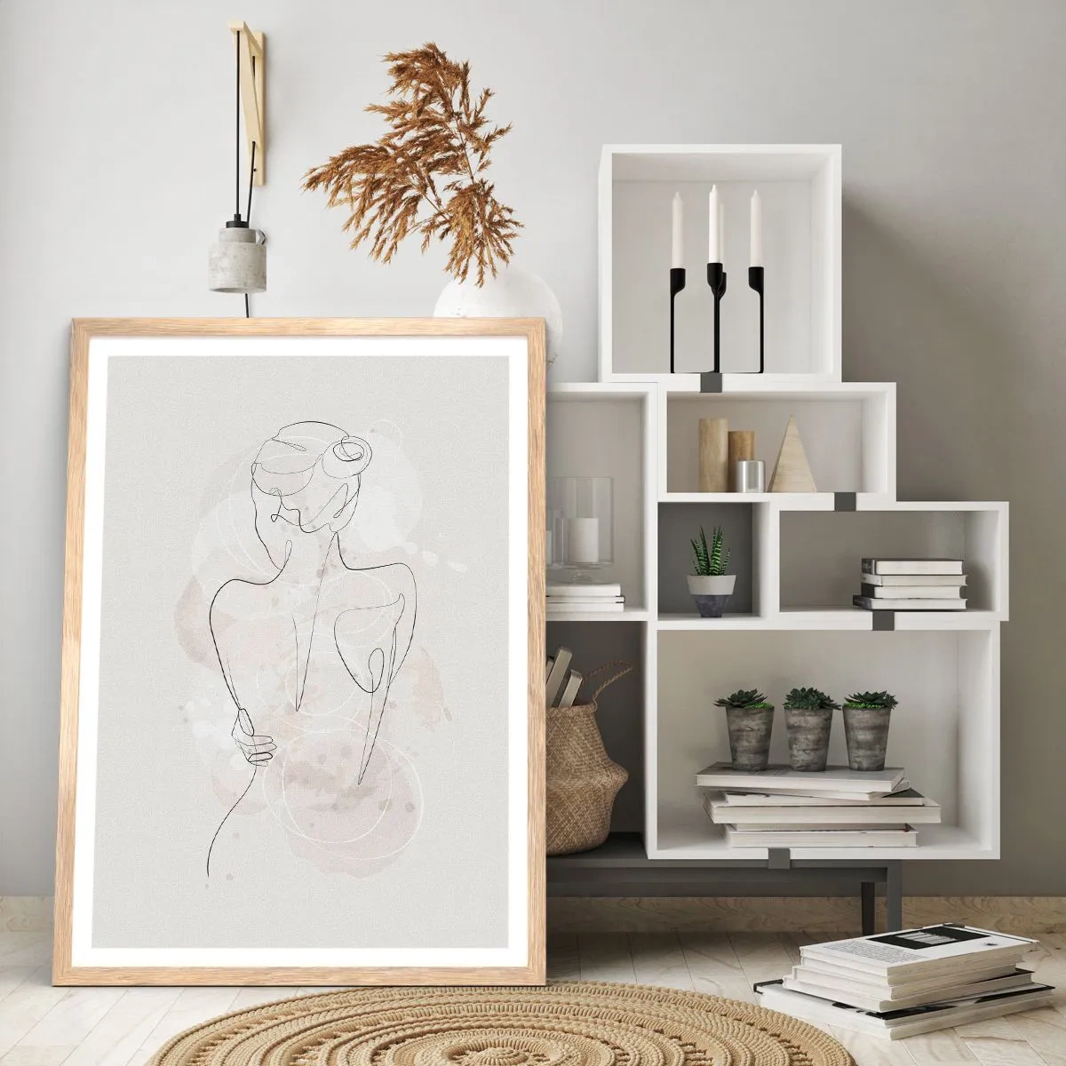 Plakát v rámu světlý dub - Jako citlivý nástroj - 50x70 cm