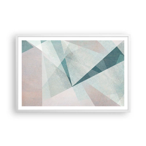 Plakát v bílém rámu - V klidu, ale dynamicky - 91x61 cm