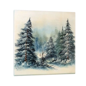 Obraz na skle - Připravení na Vánoce - 60x60 cm