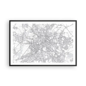 Plakát v černém rámu - Květ Berlína - 91x61 cm