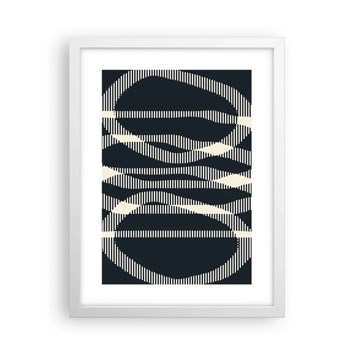 Plakát v bílém rámu - Pokus o prolomení temnoty - 30x40 cm