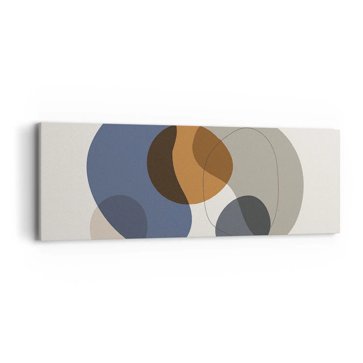 Obraz na plátně - Kapky barev - 90x30 cm