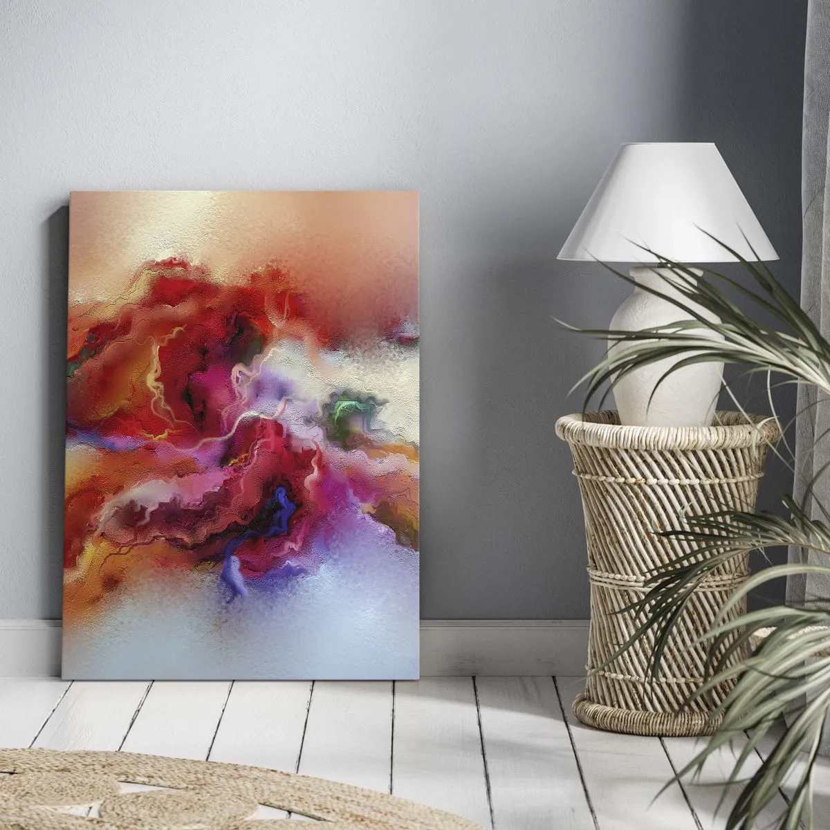 Obraz na plátně - Jak zachytit sny - dým - 55x100 cm