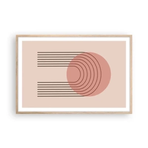 Plakát v rámu světlý dub - Neodolatelná přitažlivost - 91x61 cm