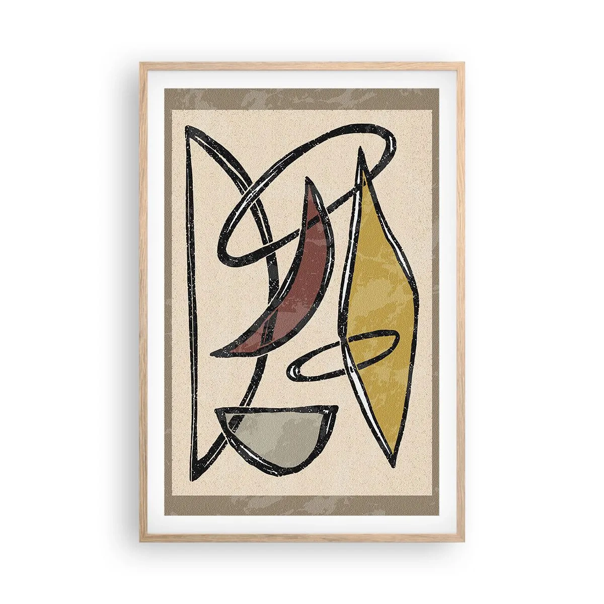 Plakát v rámu světlý dub - Svisle a vodorovně - 61x91 cm