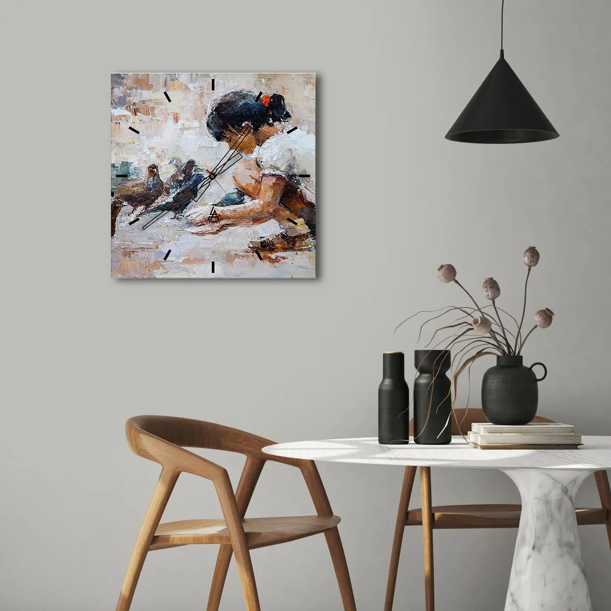 Nástěnné hodiny - Maličcí a nejmilejší - 30x30 cm