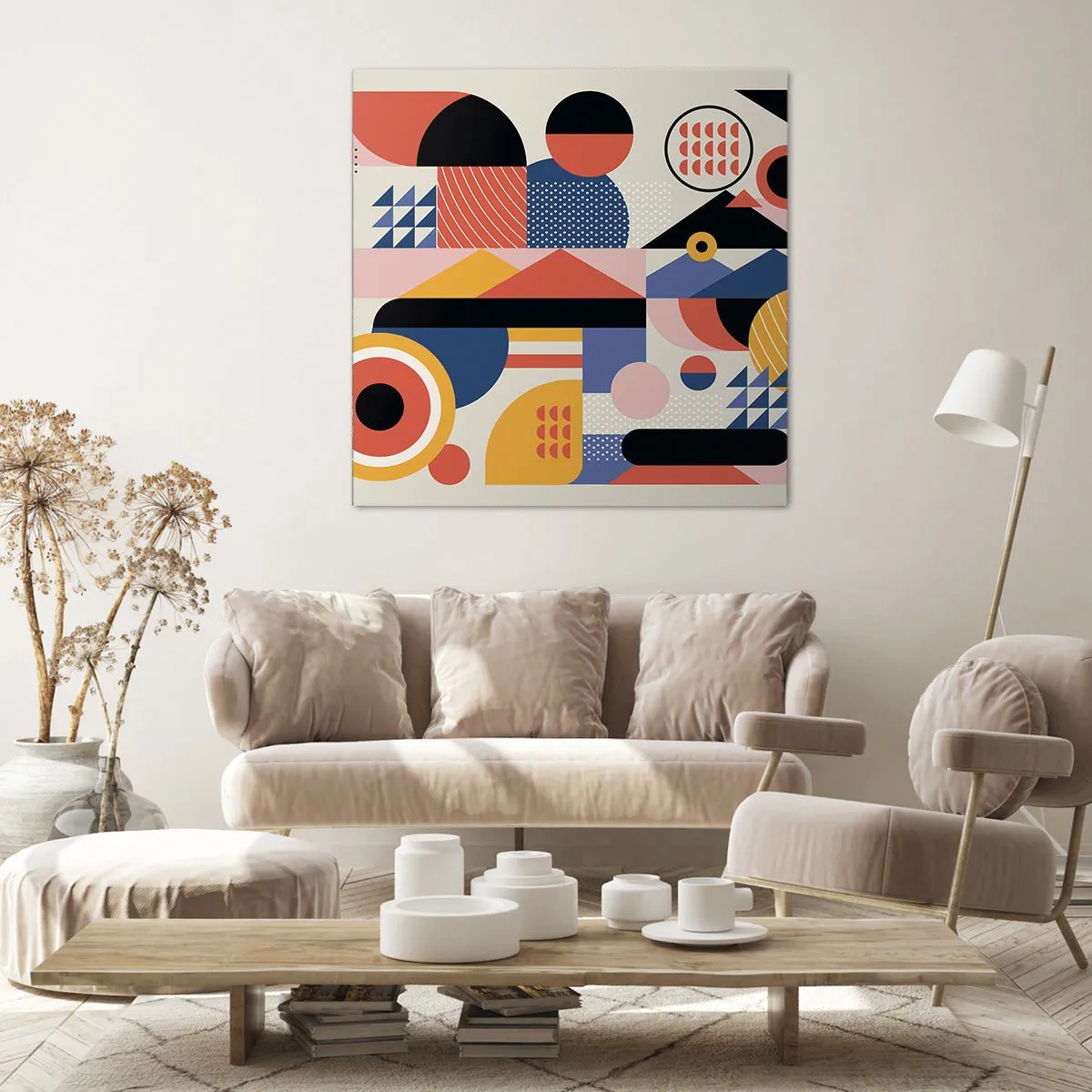 Obraz na plátně - Kompozice: pojďme si hrát - 60x60 cm