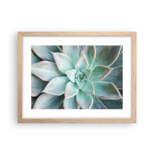 Plakát v rámu světlý dub - Srdce pouště - 40x30 cm
