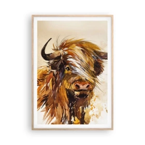Plakát v rámu světlý dub - Pýcha lovce - 70x100 cm