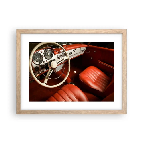 Plakát v rámu světlý dub - Luxus ve stylu vintage - 40x30 cm