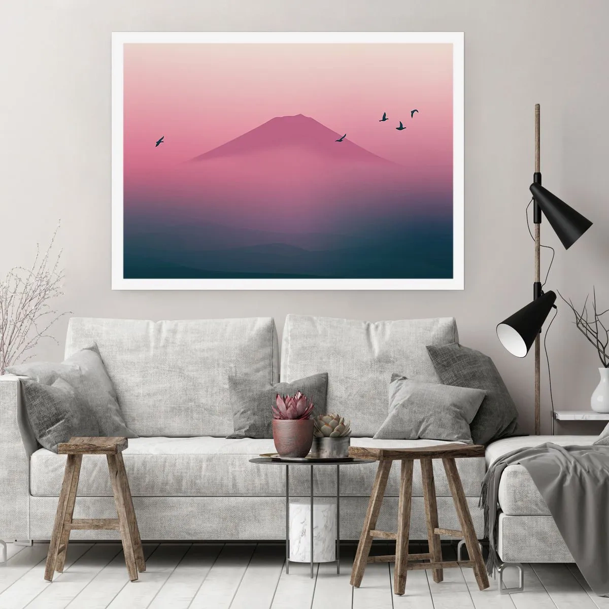 Plakát - Poutníci nad oblaky - 100x70 cm