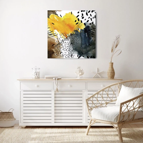 Nástěnné hodiny - Setkání živlů - 40x40 cm