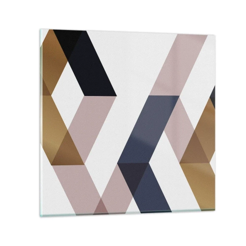 Obraz na skle - Roviny a úhly - 40x40 cm