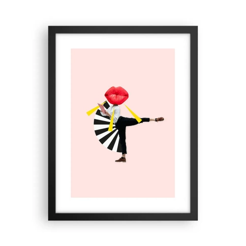 Plakát v černém rámu - Surrealistický pop-art - 30x40 cm
