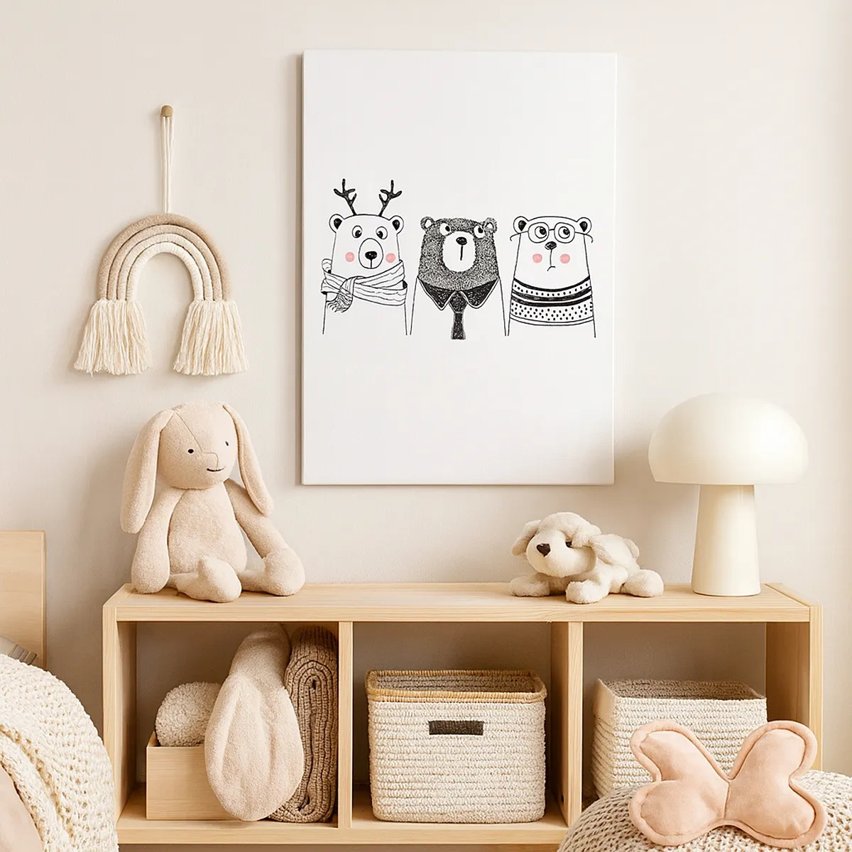 Obraz na plátně - Medvěd, medvídek a méďa - 50x70 cm