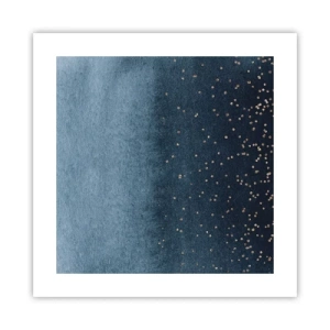 Plakát - Kompozice – modré fáze - 40x40 cm
