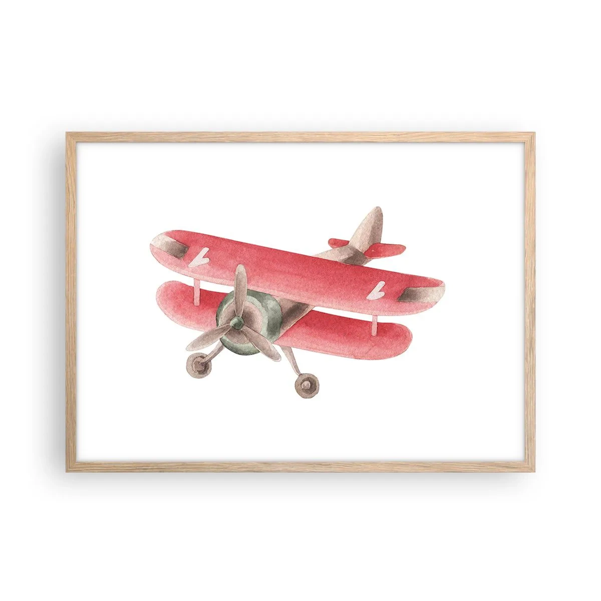 Plakát v rámu světlý dub - Připraven na vysoký let - 70x50 cm