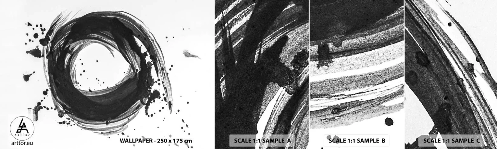 Vzor Fototapety Samolepicí Deluxe Sticker - Vír tvoření - Abstrakce, Kus, Grafika - 100x30 cm