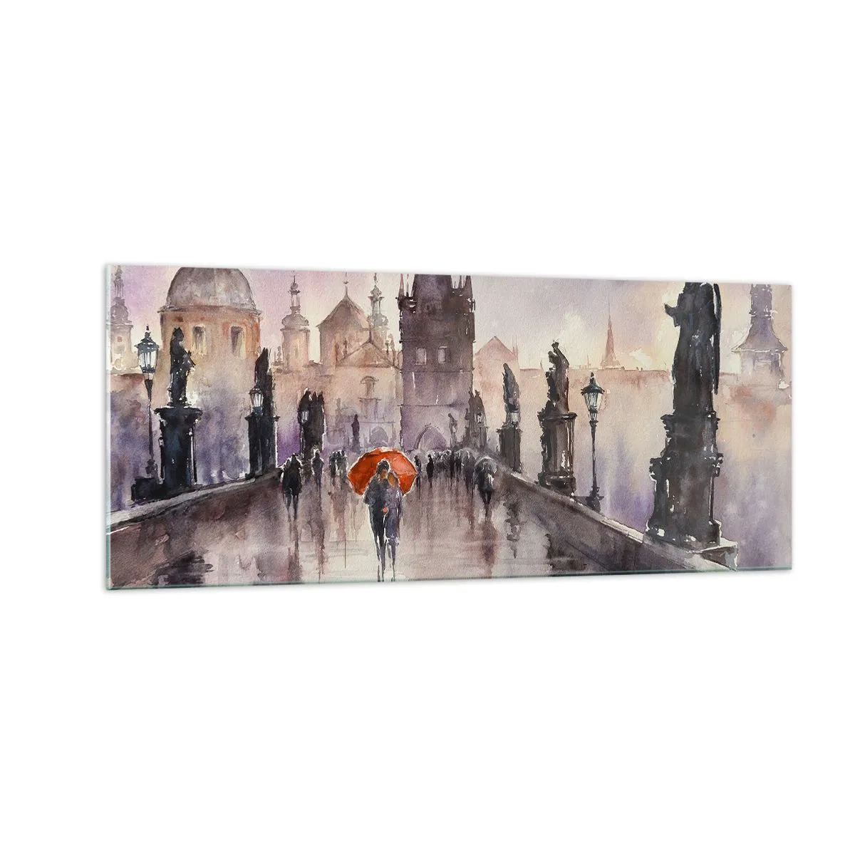 Obraz na skle - Lidé se nemění - 100x40 cm