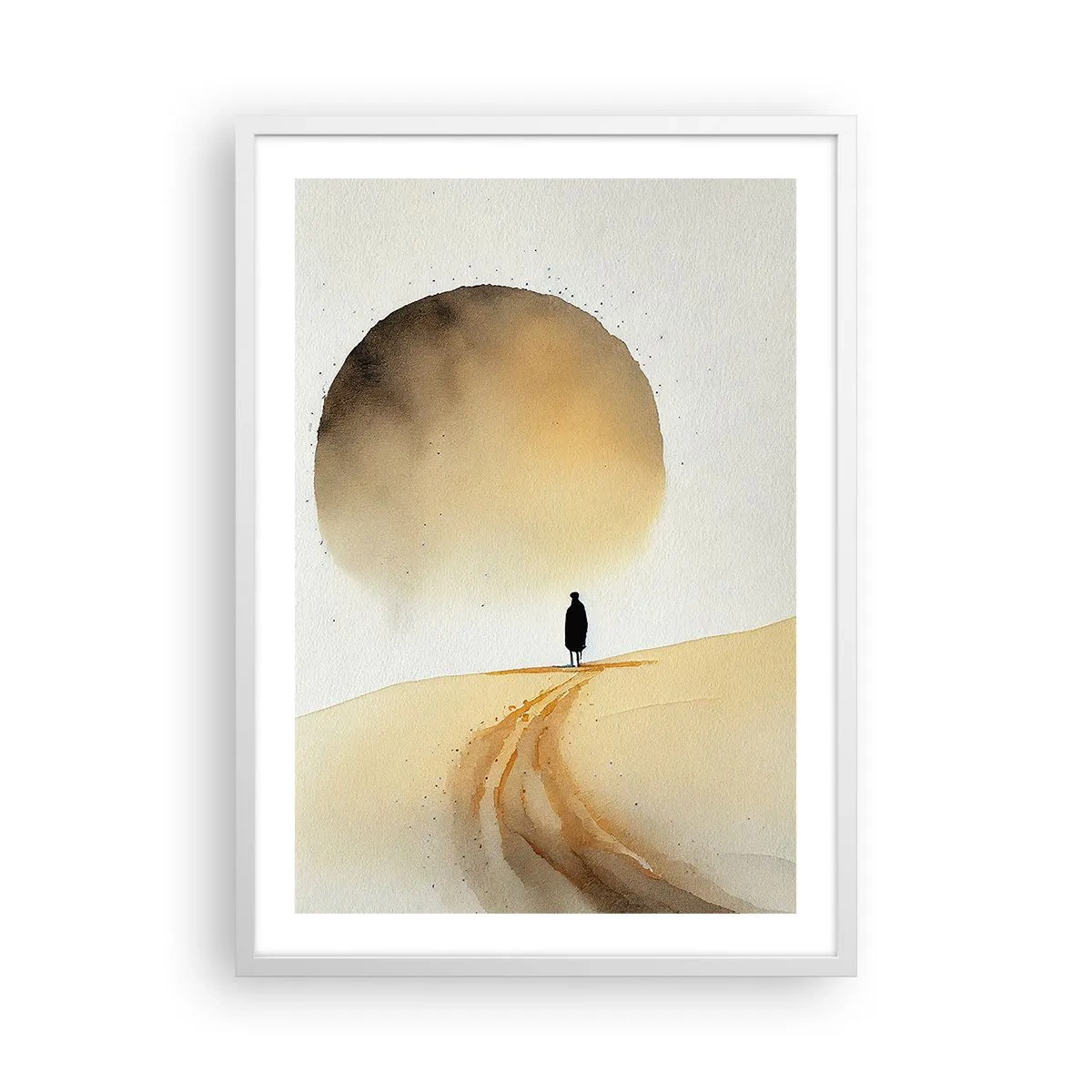 Plakát v bílém rámu - Vždycky touha - 50x70 cm