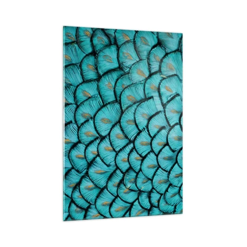 Obraz na skle - Velká slavnost peří - 70x100 cm