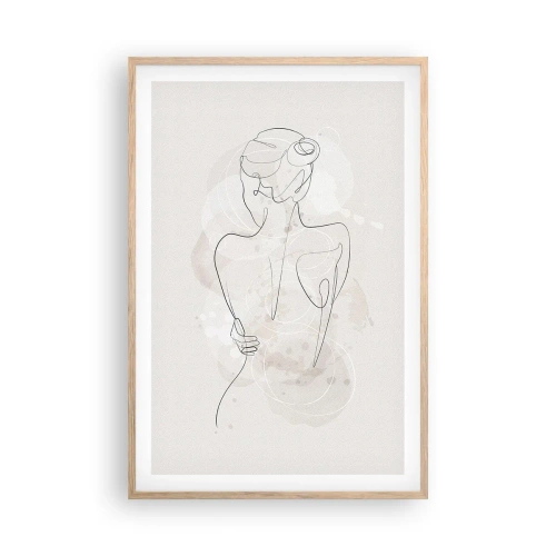 Plakát v rámu světlý dub - Jako citlivý nástroj - 61x91 cm