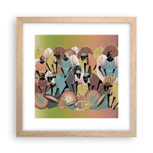 Plakát v rámu světlý dub - Blíží se velký svátek - 30x30 cm