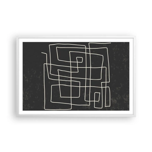 Plakát v bílém rámu - Není to tak jednoduché - 91x61 cm