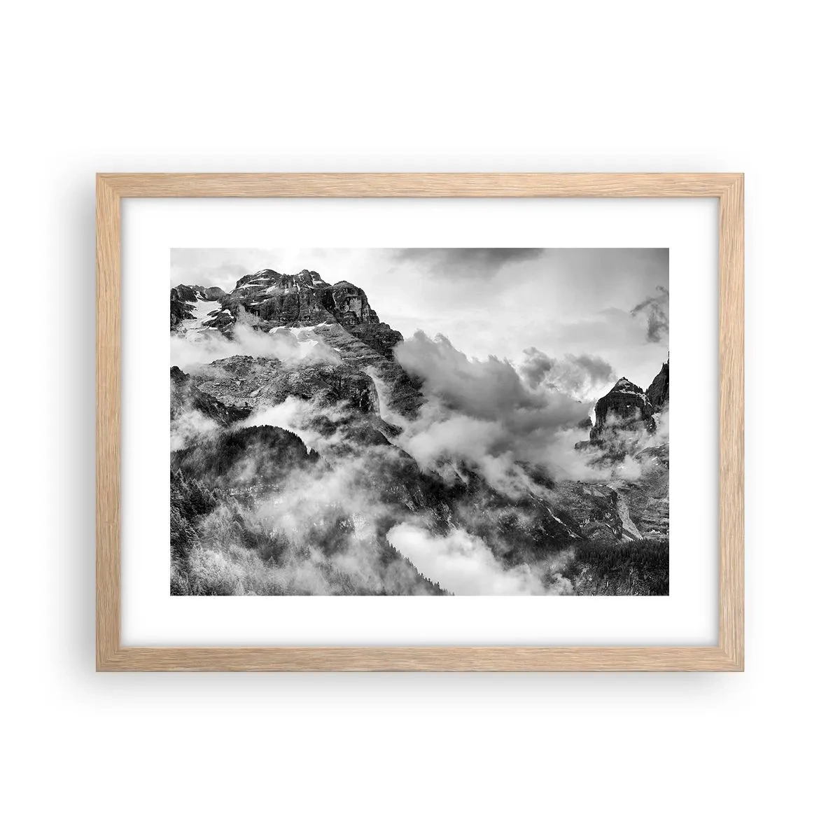 Plakát v rámu světlý dub - Krásné a kruté - 40x30 cm