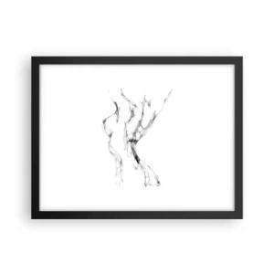 Plakát v černém rámu - Krásná a silná - 40x30 cm