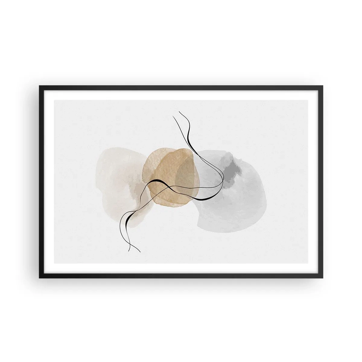Plakát v černém rámu - Vzdušné korálky - 91x61 cm