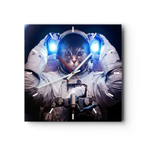 Nástěnné hodiny - Houston, máte problém - 40x40 cm