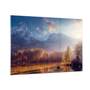 Obraz na skle - V horách a údolích - 100x70 cm