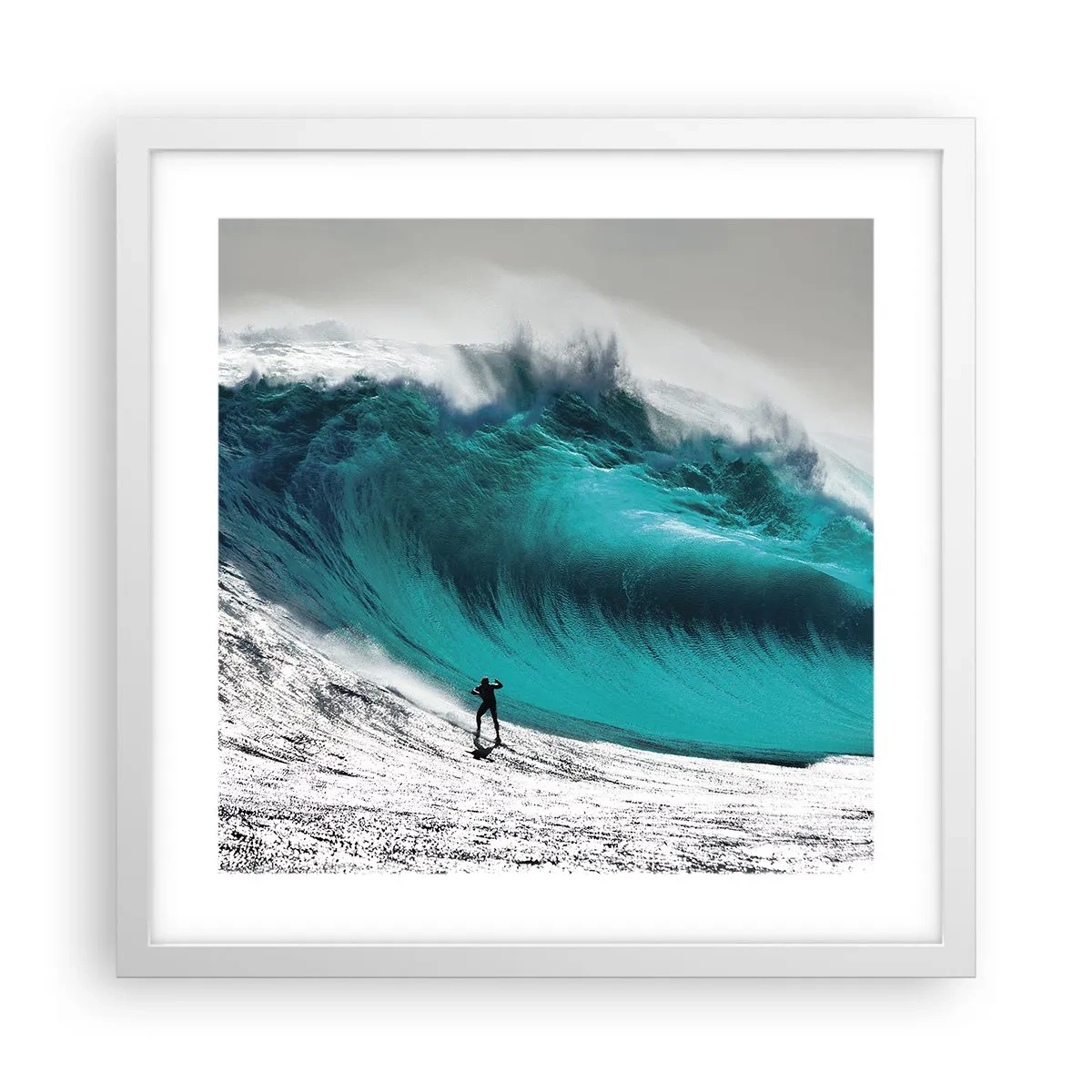 Plakát v bílém rámu - Výzva přijata - 40x40 cm