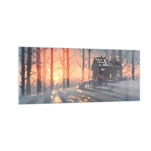 Obraz na skle - Dívá se tu jenom slunce - 100x40 cm
