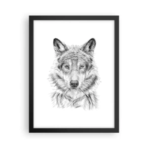 Plakát v černém rámu - Rozený vůdce - 30x40 cm