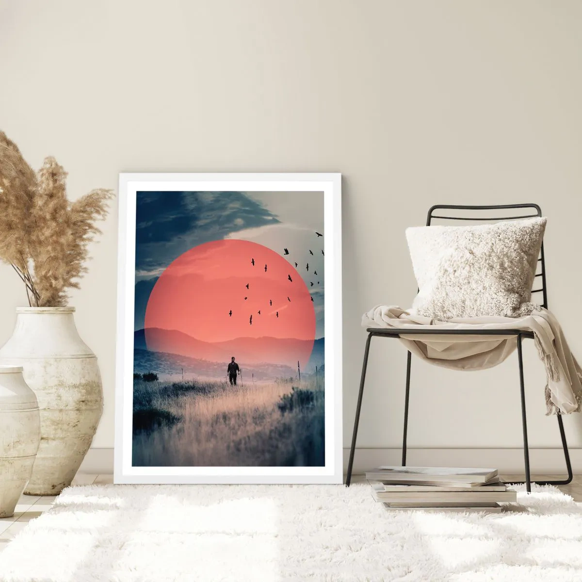 Plakát v bílém rámu - Ve svém živlu - 61x91 cm