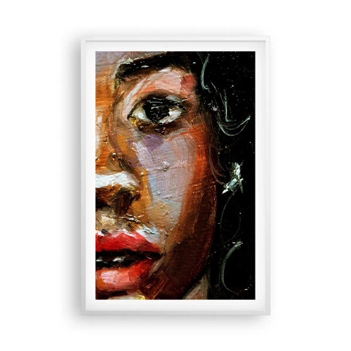 Plakát v bílém rámu - Černá a jas - 61x91 cm