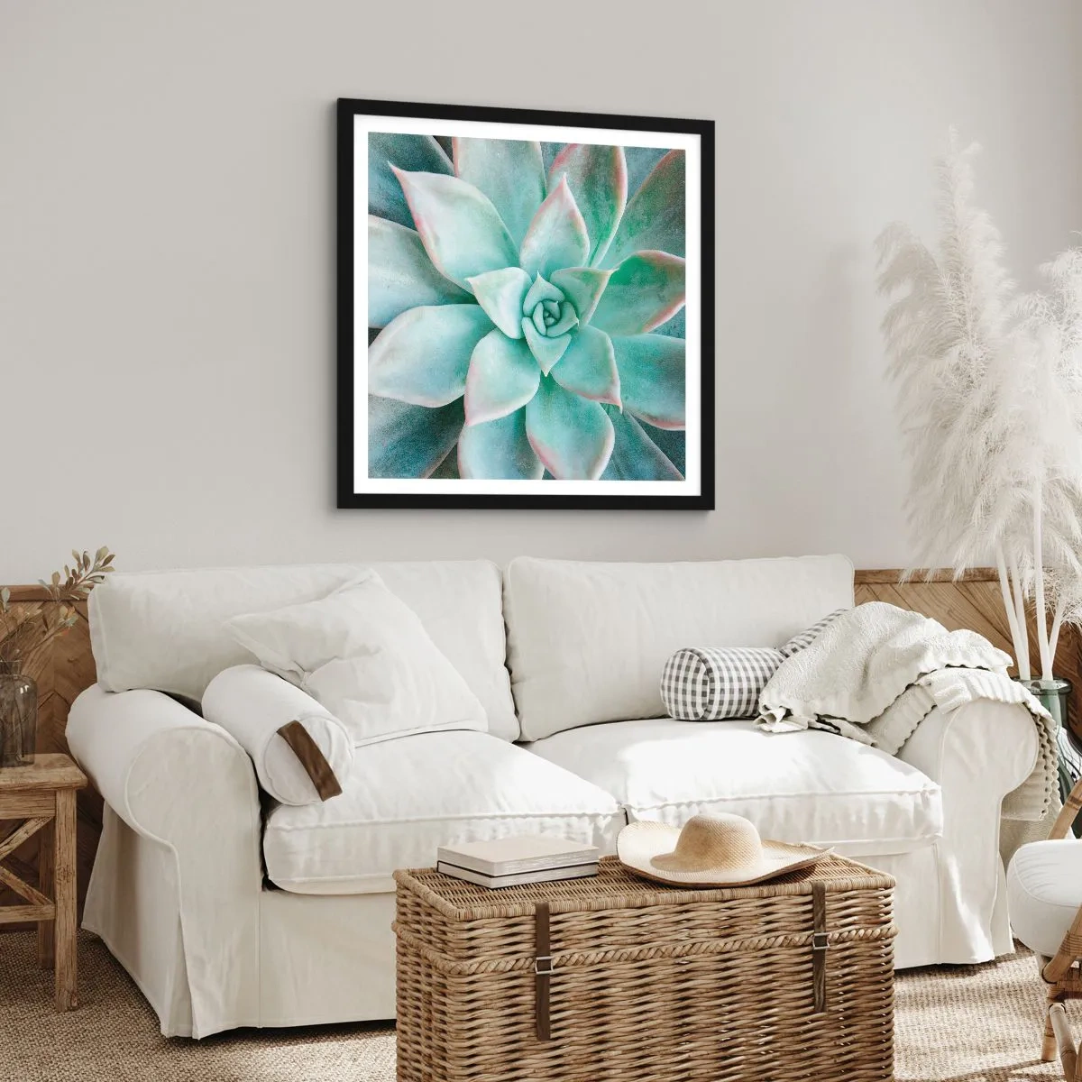 Plakát v černém rámu - Srdce pouště - 60x60 cm