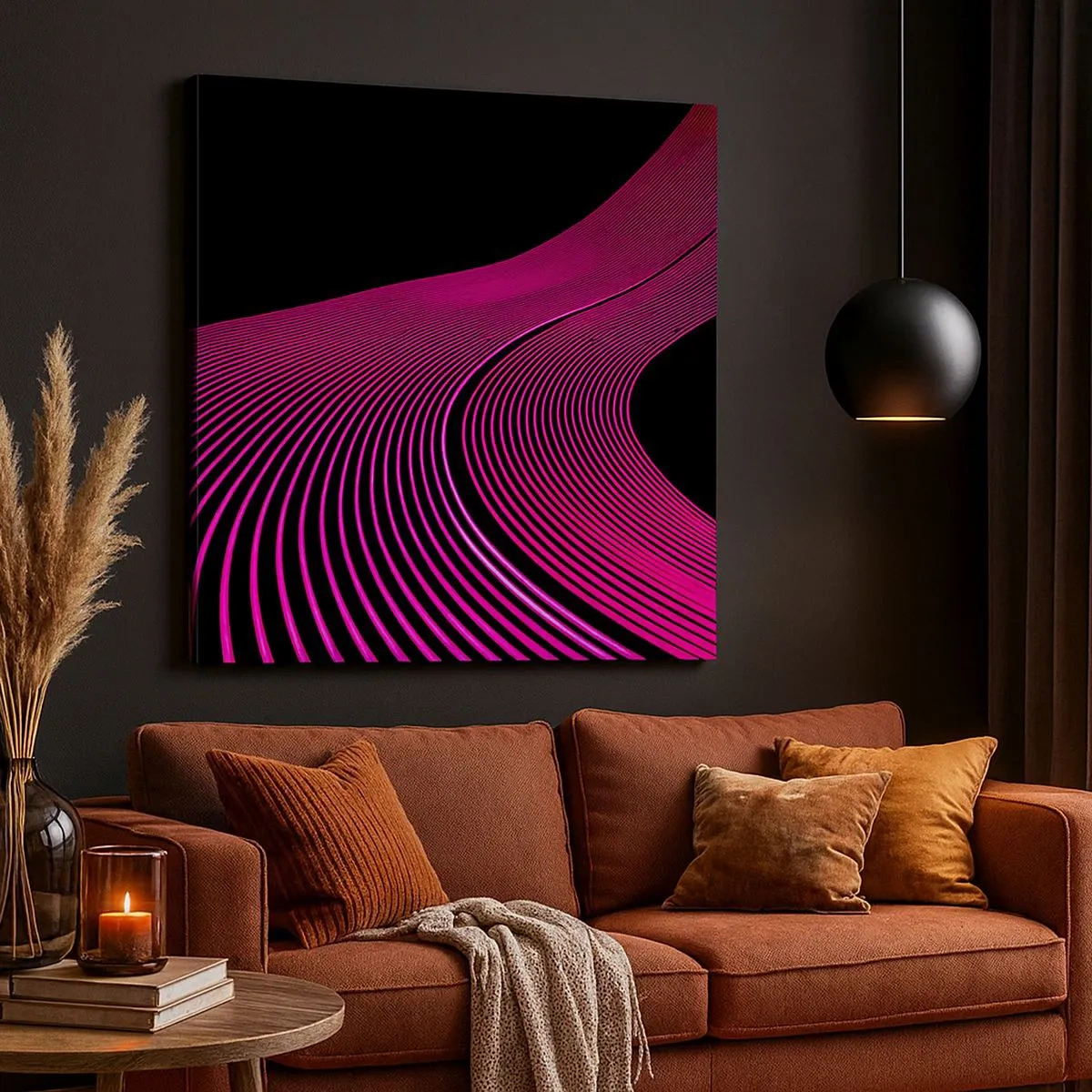 Obraz na plátně - Alej světla - 30x30 cm