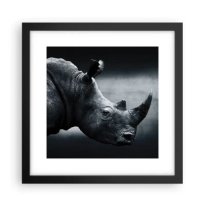 Plakát v černém rámu - Pravý profil - 30x30 cm