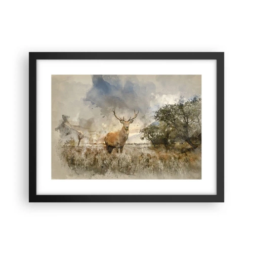 Plakát v černém rámu - Důstojnost - síla - majestátnost - 40x30 cm