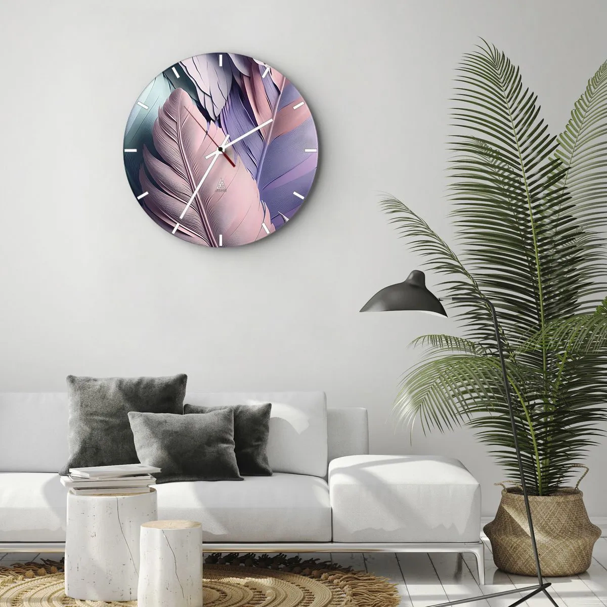 Nástěnné hodiny - Ptačí styl - 40x40 cm