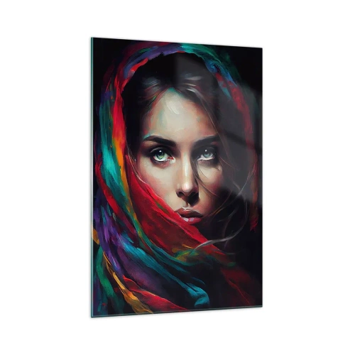 Obraz na skle - Zelenooké tajemství - 70x100 cm