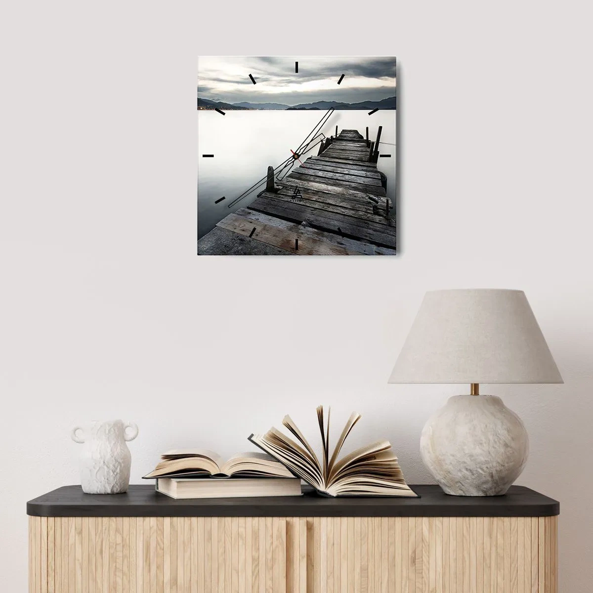 Nástěnné hodiny - Ponořit se do klidu - 30x30 cm