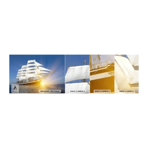 Vzor Fototapety Samolepicí Deluxe Sticker - Jejich čas nikdy nepomine - Moře, Plachetnice, Loď - 100x30 cm