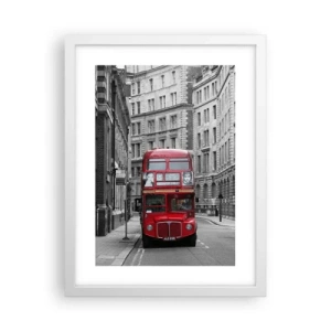 Plakát v bílém rámu - Všednost nemusí být šedá - 30x40 cm