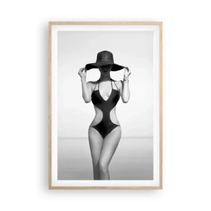 Plakát v rámu světlý dub - Jmenuji se: Elegance - 61x91 cm